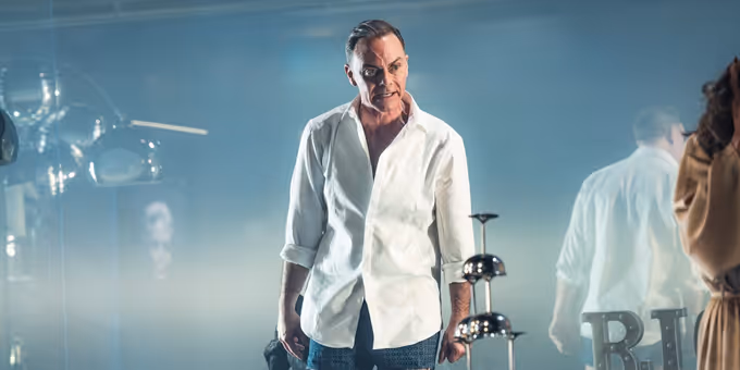 Photos: Daniel Brocklebank and Faye Brookes in DOUBLE DOUBLE at the Barn Theatre Photos