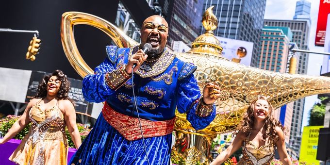 Photos: ALADDIN Unveils Giant Magic Lamp Installation in Times Square Photos