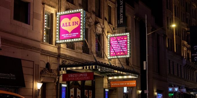 Up on the Marquee: ALL IN: COMEDY ABOUT LOVE Photos