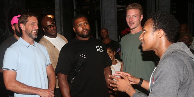 Photos: Aaron Rodgers & The New York Jets Visit MJ for HARD KNOCKS Finale Photos