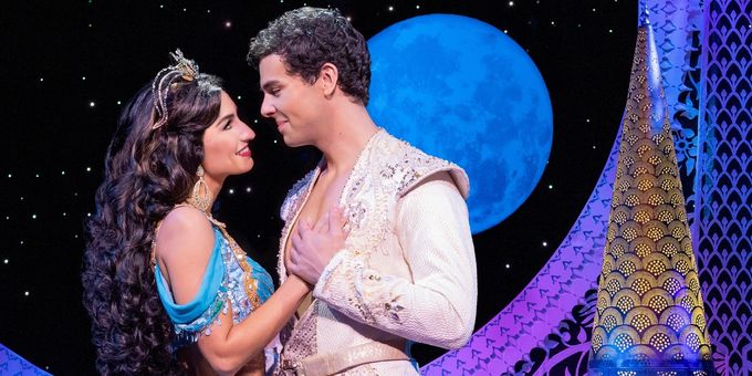 Photo: Ainsley Melham and Sonya Balsara in ALADDIN on Broadway Photos
