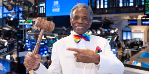 Photos: André De Shields Rings New York Stock Exchange Closing Bell