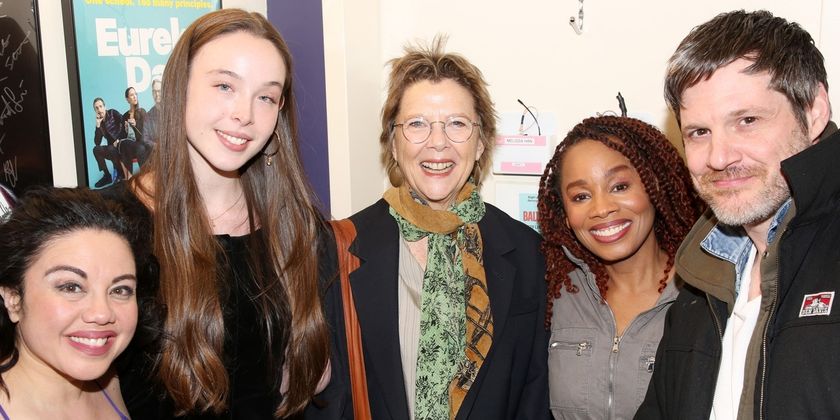 Photos: Annette Bening and Ella Beatty Visit THE BALUSTERS Photo