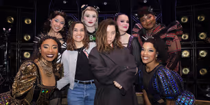 Photos: Aubrey Plaza Visits The New Queens of SIX on Broadway