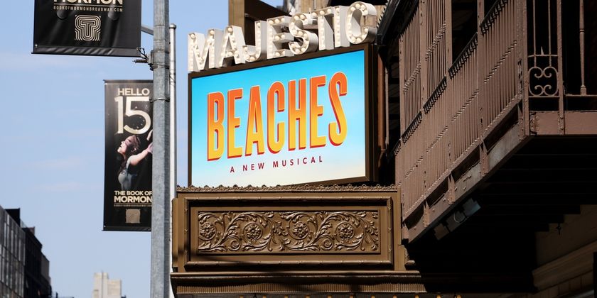 Photos: First Look at the Broadway Marquee for BEACHES Photo