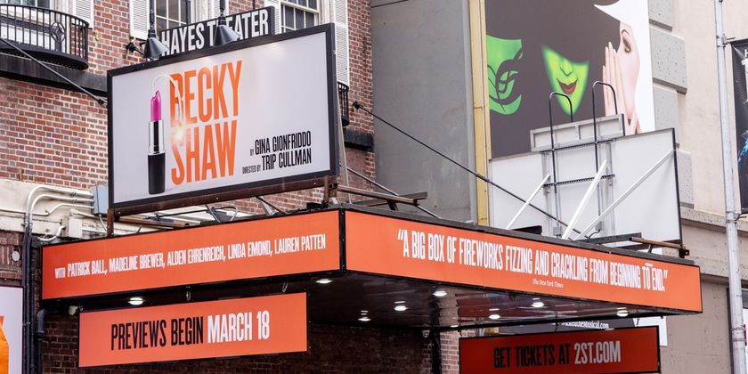 Up on the Marquee: BECKY SHAW Photo
