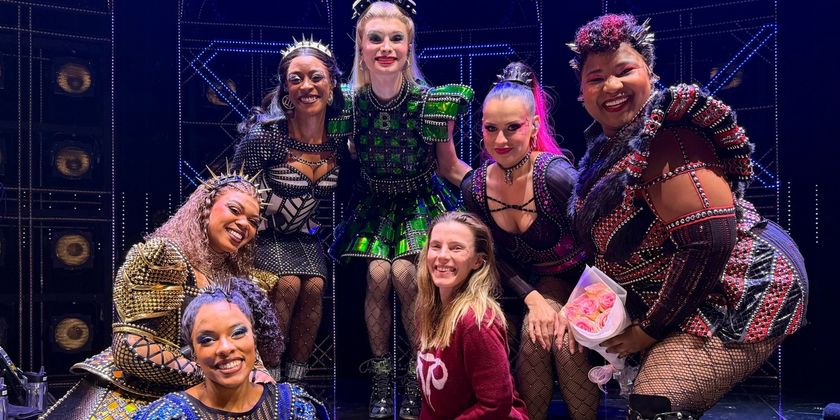 Photos: Betty Gilpin Visits SIX on Broadway Photo