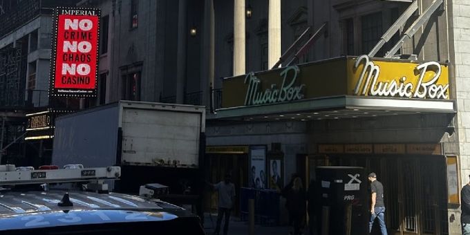 Photos: Broadway Marquees Light Up with 'NO Crime, NO Chaos, NO Casino' Photos