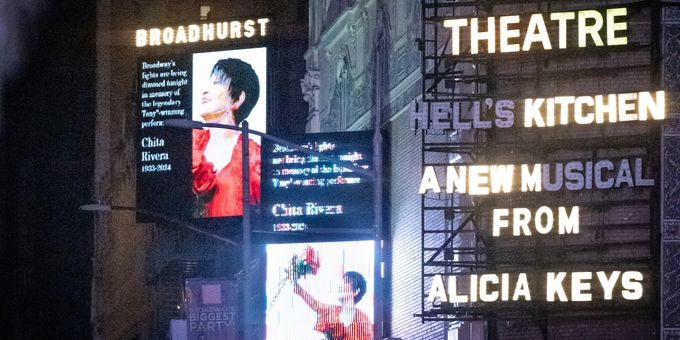 Photos: Broadway Theatres Dim Lights in Memory of Chita Rivera Photos