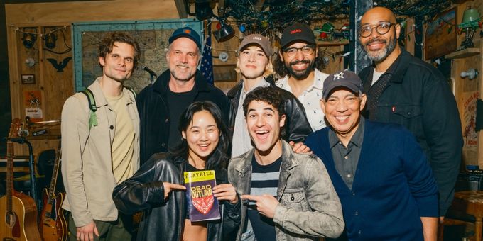Photos: Darren Criss and Helen J. Shen Visit the Cast of Broadway's DEAD OUTLAW Photos