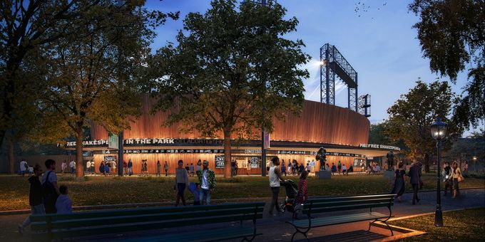 Photos: Public Theater Breaks Ground for Revitalized Delacorte Theater Photos