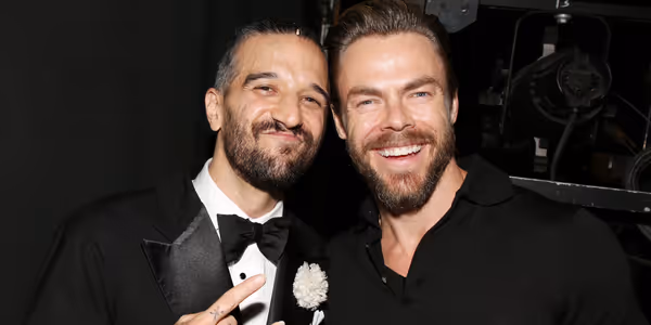 Photos: Derek Hough Visits Mark Ballas For His Return to CHICAGO on Broadway