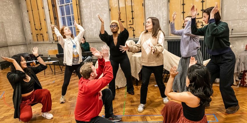Photos: Frances McNamee, Rebecca Trehearn & Kirsty Findlay in BALLAD LINES Rehearsals Photo