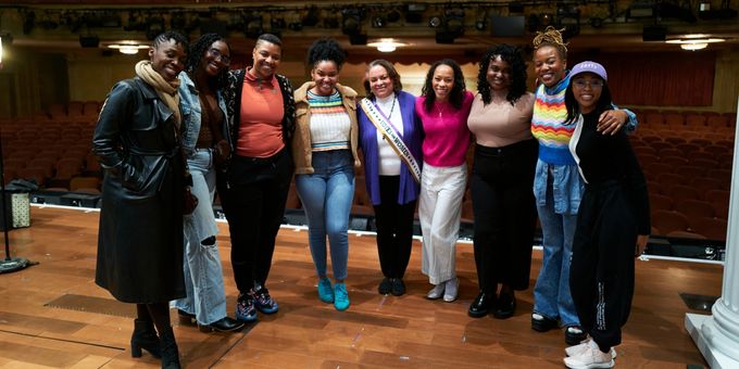 Photos: Great-Granddaughter of Ida B. Wells Visits SUFFS on Broadway Photos