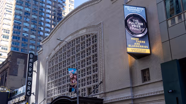 Up on the Marquee: HERE THERE ARE BLUEBERRIES Arrives on Broadway Photo