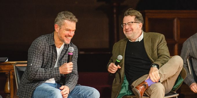 Photos: Matt Damon Joins Alec Baldwin in HOLD ON TO ME DARLING Reading Photos