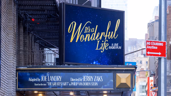 Up on the Marquee: IT'S A WONDERFUL LIFE Lands on Broadway Photo