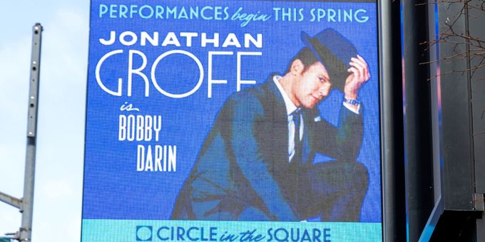 Up on the Marquee: JUST IN TIME Photos