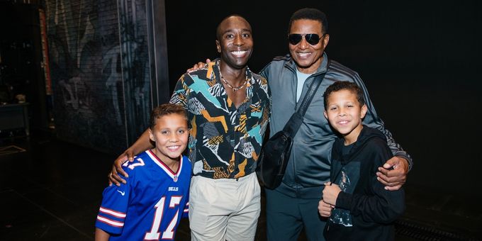 Photos: Jackie Jackson Visits MJ on Broadway Photos