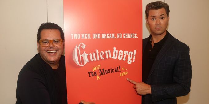 Photos: Josh Gad & Andrew Rannells Get Ready for GUTENBERG! THE MUSICAL! Photos