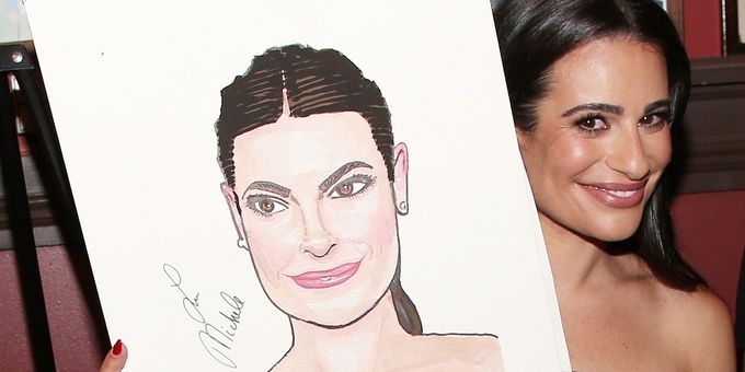 Photos: CHESS Star Lea Michele Receives Portrait at Sardi's Photos