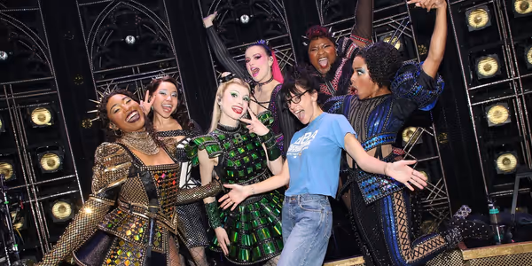 Photos: Lily Allen Visits SIX and Meets the Queens Backstage Photo