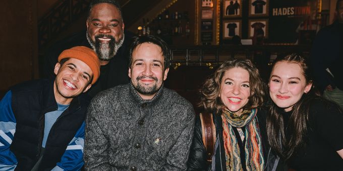 Photos: Lin-Manuel Miranda & David Iacono Visit HADESTOWN Photos
