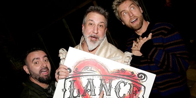 Photos: NSYNC's Chris Kirkpatrick and Lance Bass Visit Joey Fatone in & JULIET Photos