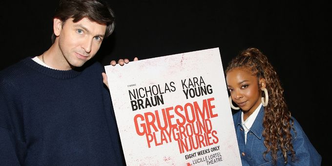 Photos: GRUESOME PLAYGROUND INJURIES' Nicholas Braun and Kara Young Meet the Pre Photos