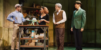 Photos: Nikki M. James, Jordan Fisher and Andy Karl in LITTLE SHOP OF HORRORS Photo