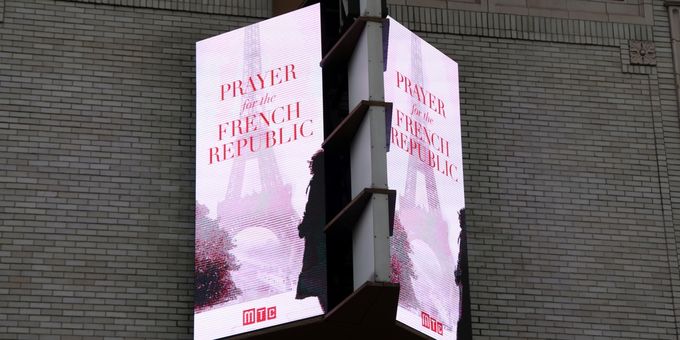 Up on the Marquee: PRAYER FOR THE FRENCH REPUBLIC Photos