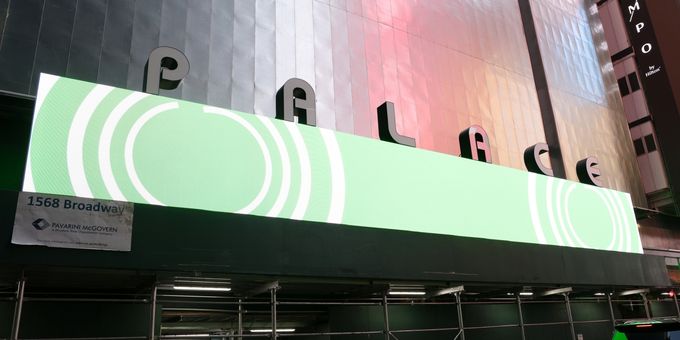 Photos: Catch a Glimpse of the Marquee for the Renovated Palace Theatre Photos