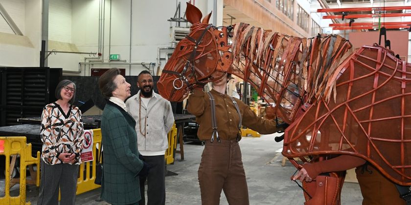 Photos: Princess Anne Visits National Theatre to Celebrate Apprenticeships Scheme Photo