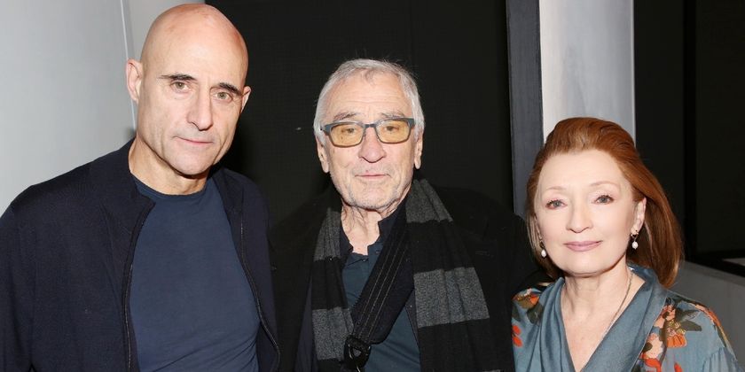 Photos: Robert DeNiro Visits OEDIPUS on Broadway Starring Mark Strong and Lesley Manville Photo