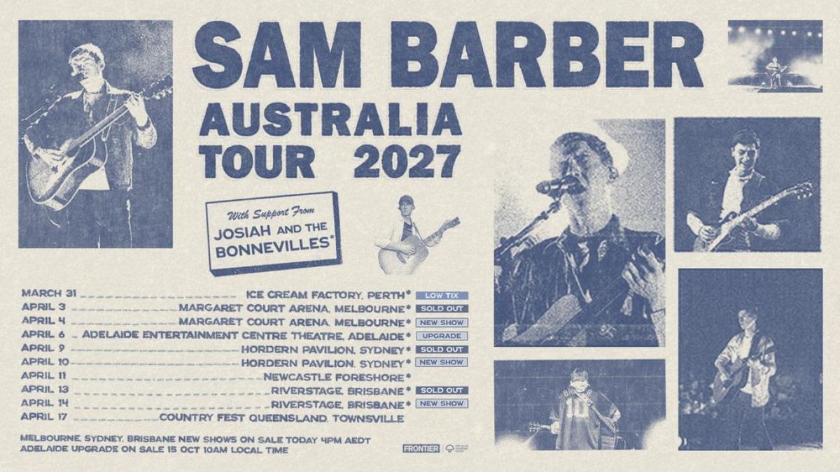 Photos: Sam Barber to Add Second Melbourne, Sydney & Brisbane Shows