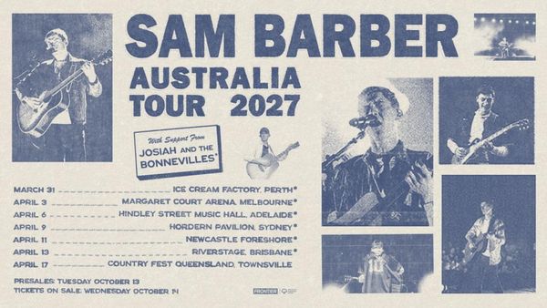 Photos: Sam Barber to Headline Australian Tour March–April 2027