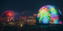 Sphere in Las Vegas Illuminates Entire Exterior For The First Time