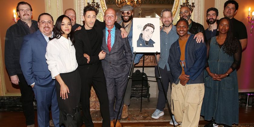 Photos: THE FEAR OF 13's Adrien Brody Receives Sardi's Portrait Photo
