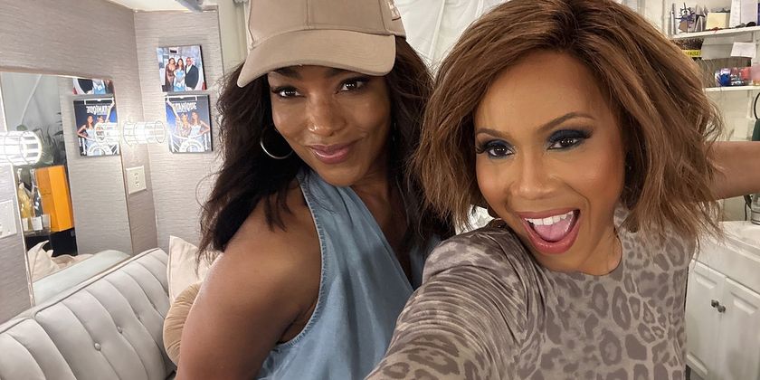 Photos: Angela Bassett Visits Deborah Cox at TITANIQUE Photo