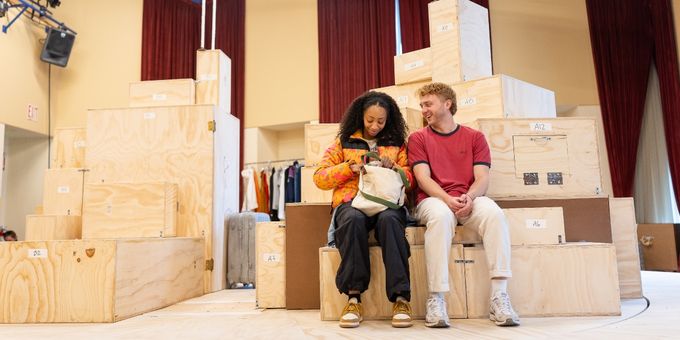 Photos: TWO STRANGERS (CARRY A CAKE ACROSS NEW YORK) Rehearsals at A.R.T. Photos