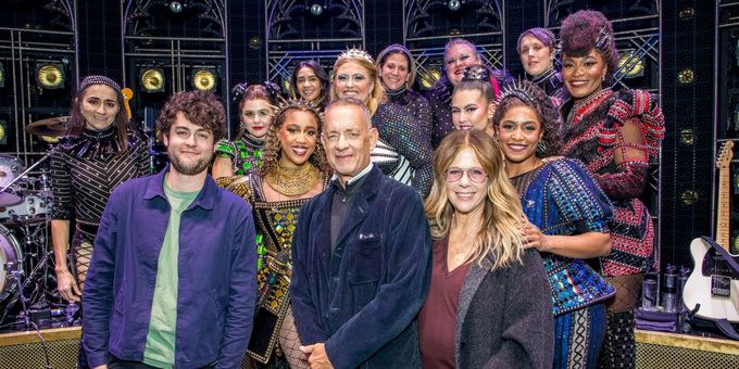 Tom Hanks, Rita Wilson, and Son Truman Visit SIX on Broadway Photos