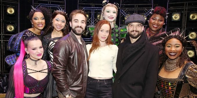 Photos: Whitney Leavitt and Mark Ballas Visit SIX on Broadway Photos