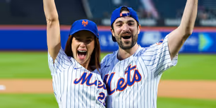 Photos: Whitney Leavitt Throws First Pitch at Citi Field to Mark Record-Breaking CHICAGO Run