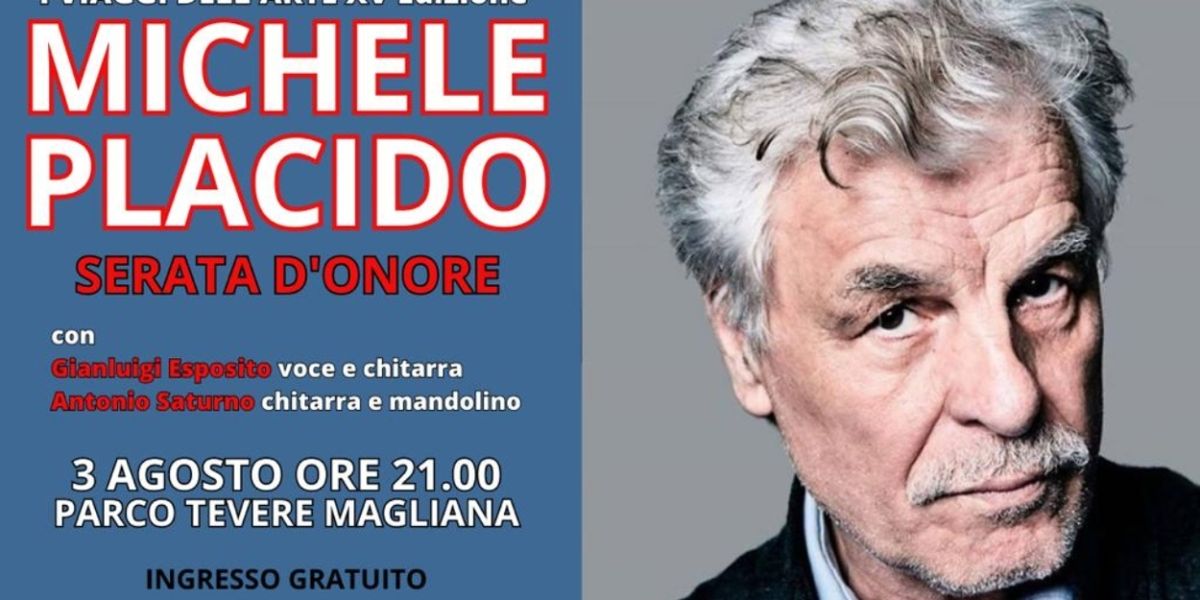 Previews: MICHELE PLACIDO IN SERATA D'ONORE al PARCO TEVERE MAGLIANA