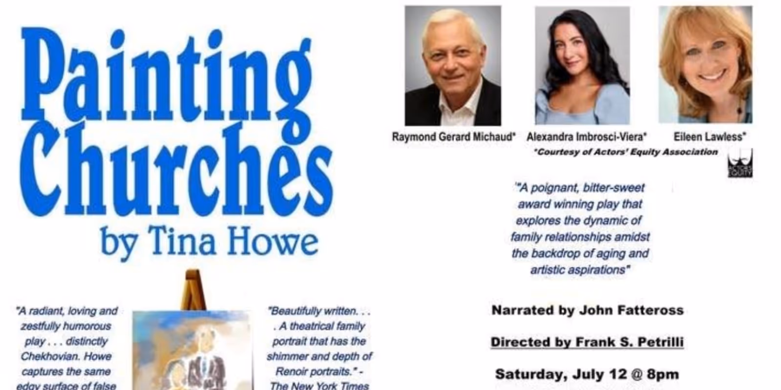 Previews: PAINTING CHURCHES at The Pinebrook Theater
