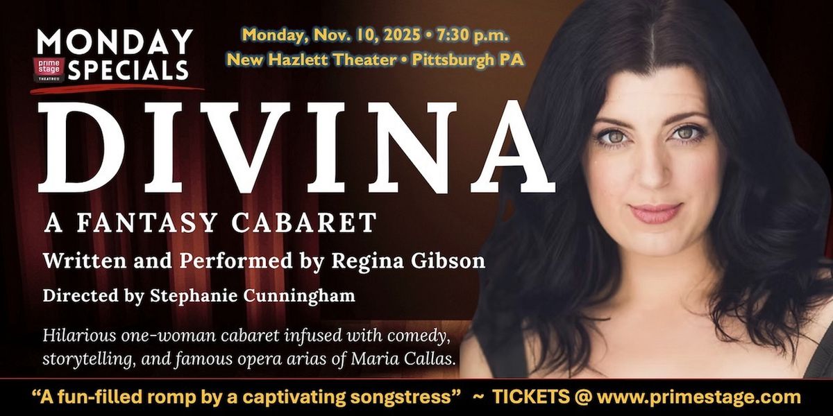 DIVINA: A FANTASY CABARET Starring Regina Gibson to be Presented at Prime Stage Theatre