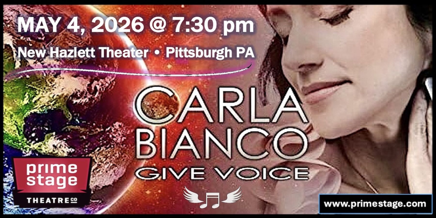 Prime Stage Theatre to Present Broadway Star Carla Bianco in Concert