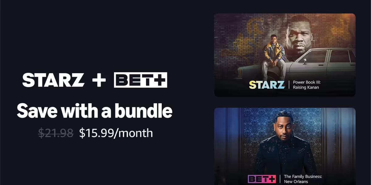 Prime Video Launches New STARZ and BET+ Streaming Bundle in the U.S.