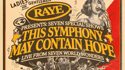 RAYE to take THIS SYMPHONY MAY CONTAIN HOPE orchestral show to six countries