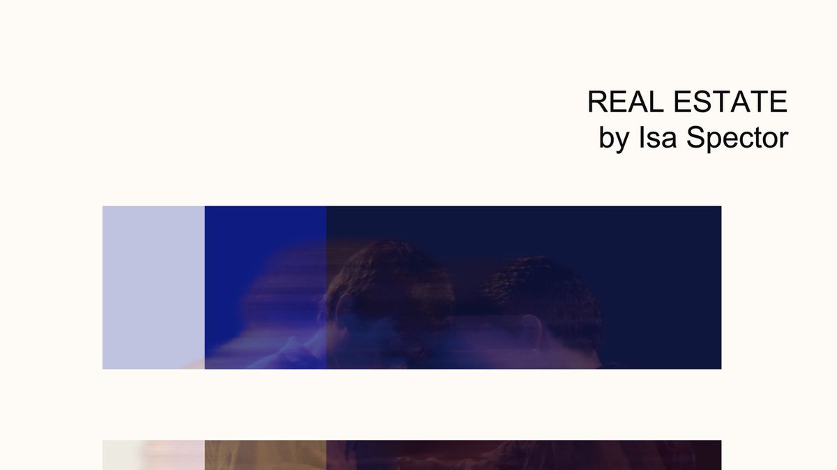 REAL ESTATE by Isa Spector to Play at The Barn at Lee